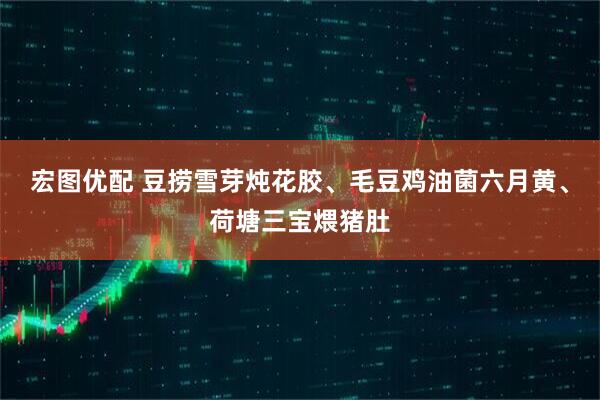 宏图优配 豆捞雪芽炖花胶、毛豆鸡油菌六月黄、荷塘三宝煨猪肚